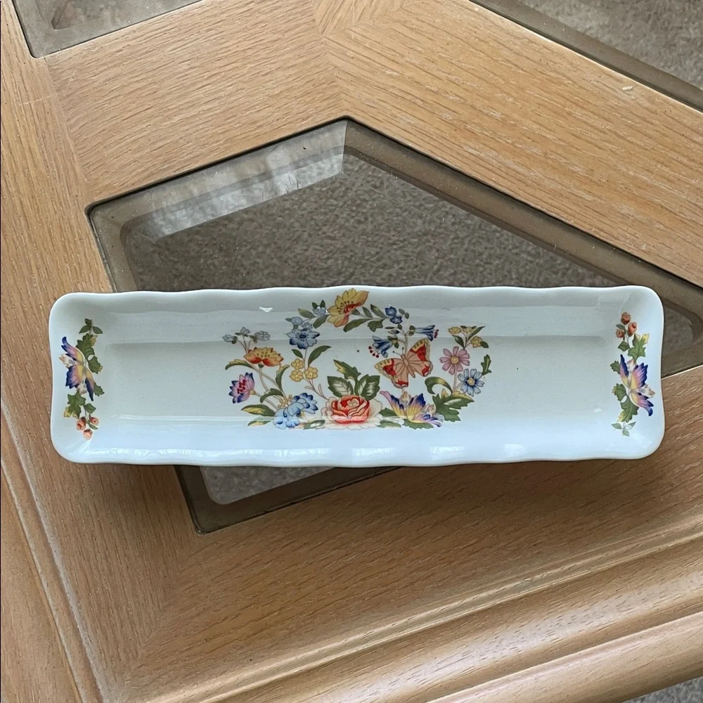 Floral Ceramic Vanity Tray